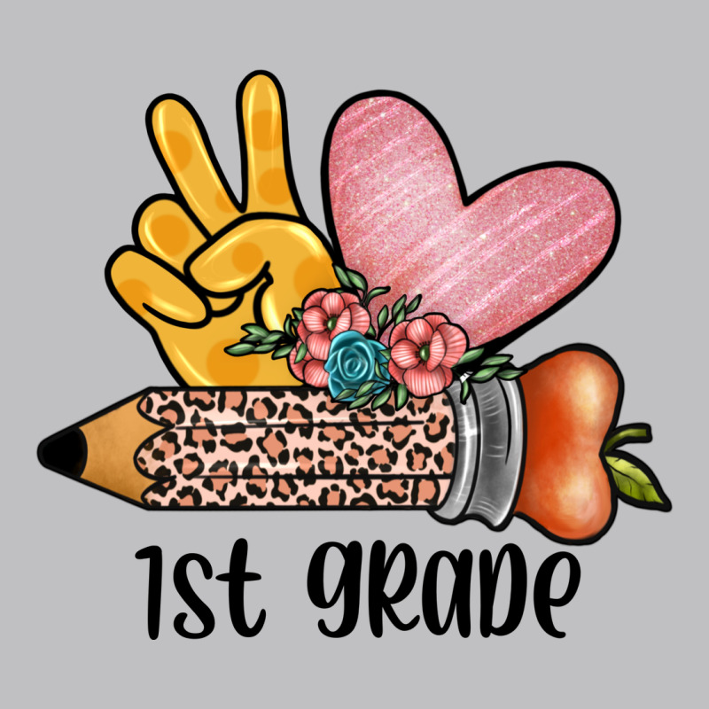 Peace Love 1st Grade Classic Tee by JahusDesignShop | Teevron