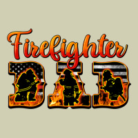 American Flag Firefighter Dad Heavy Core Tee | Teevron