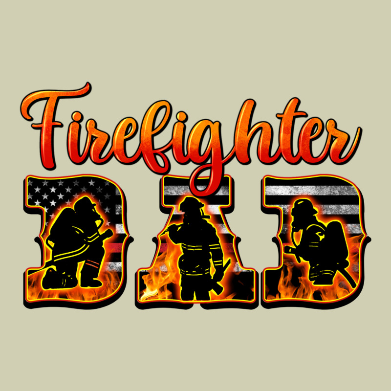 American Flag Firefighter Dad Heavy Core Tee by LillyAllenDesigns | Teevron