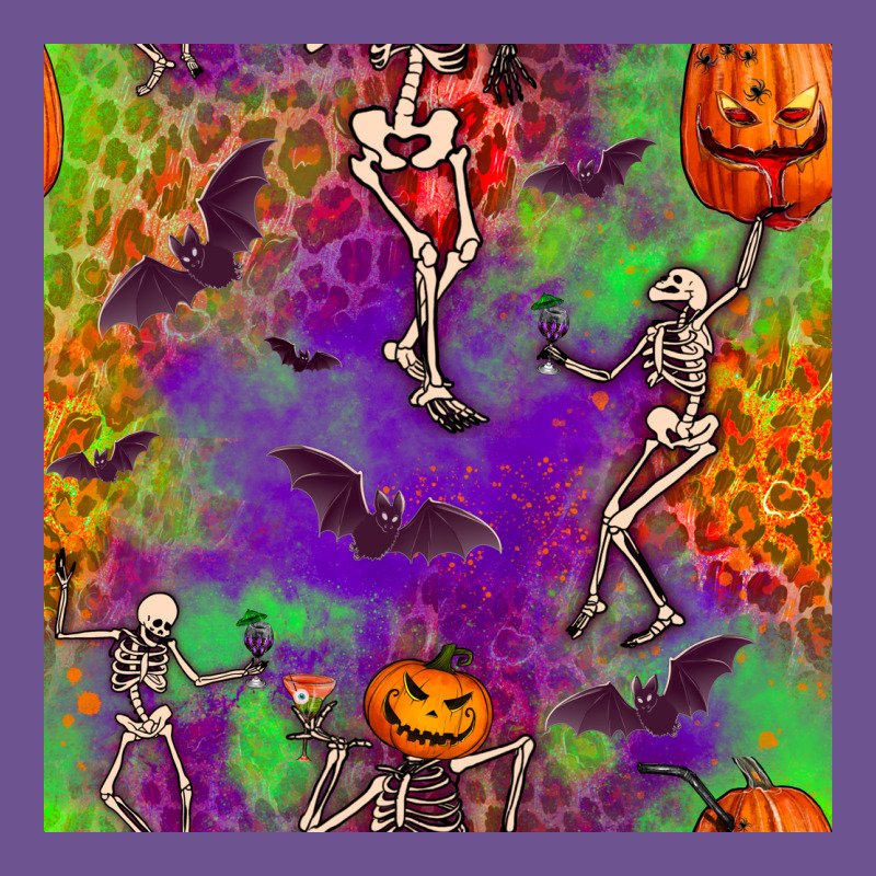 Halloween Party Seamless Pattern Vintage Tee by BundleAndBundleShop | Teevron