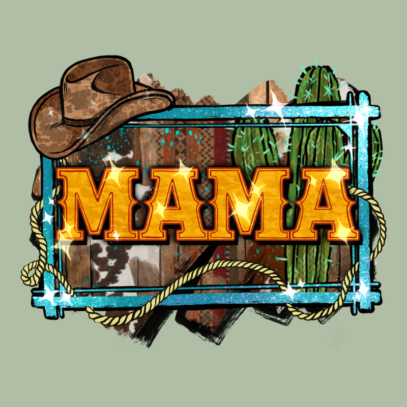 Mama Cowboy Western Font Cactuslove Mom Urban Heavy Tee by LillyAllenDesigns | Teevron
