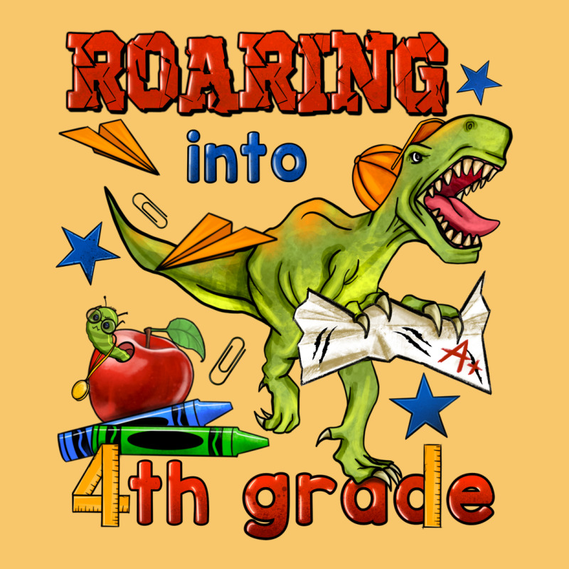 Roaring Into 4th Grade Vintage Hoodie by BundleAndBundleShop | Teevron
