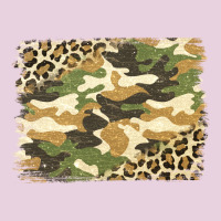 Leopard Camo Pattern Background Ladies Tee | Teevron
