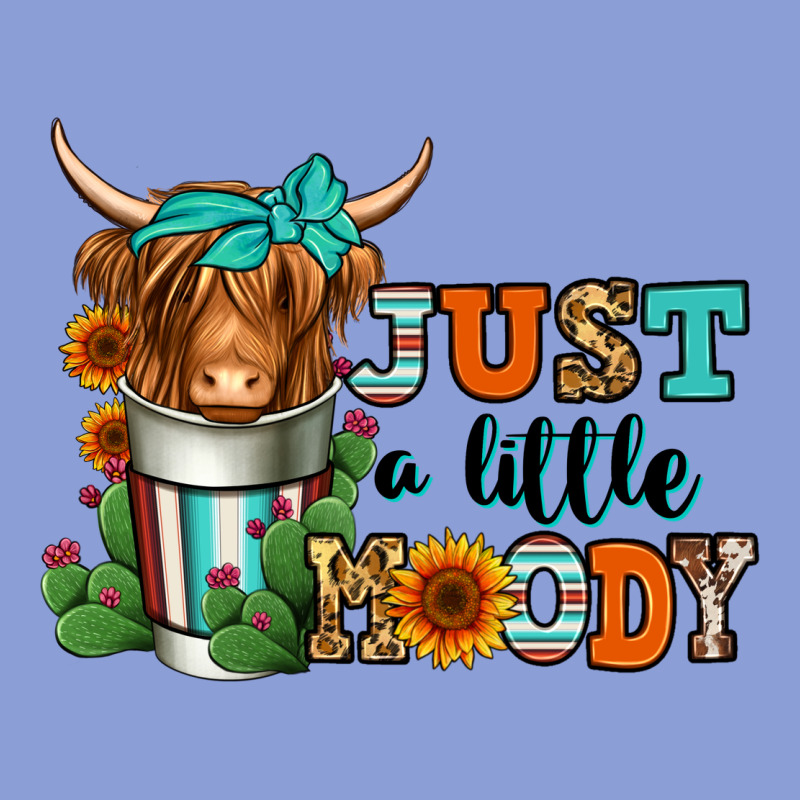 Just A Little Moody Coffee Cup Long Haired Cow Long Sleeve Tee by Jasminsmagicworld | Teevron