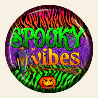 Halloween Round Earrings 2 Vintage Tee | Teevron