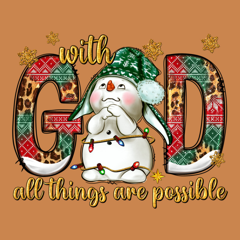 With God All Things Are Possible With Snowman Bbs Heavyweight Hoodie by BundleAndBundleShop | Teevron