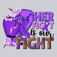 Her Fight Is Our Fight Purple Ribbon Heavyweight Sweatshirt | Teevron