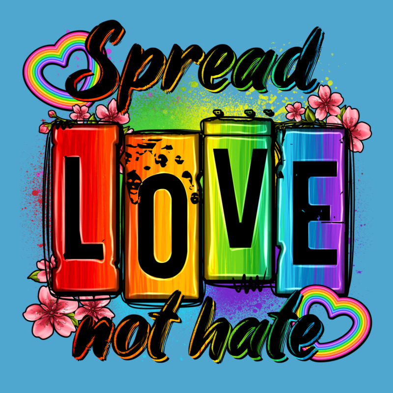 Spread Love Not Hate Premium Hoodie by OliviaCreatesArt | Teevron