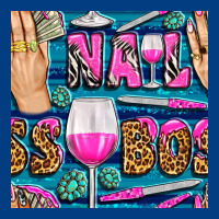 Nail Boss Money Hand And Wine With Gemstone Leopard And Zebra Seamless Premium Sweatshirt | Teevron