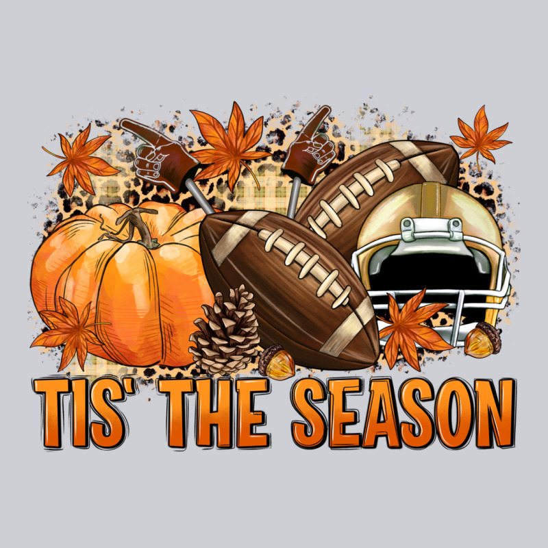 Tis' The Season Football And Light Yellow Helmet Heavyweight Sweatshirt by NancyCooperArtShop | Teevron