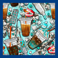 Dentist Coffee Cups Toothpaste And Teeth With Cowhide Seamless Pattern Premium Sweatshirt | Teevron