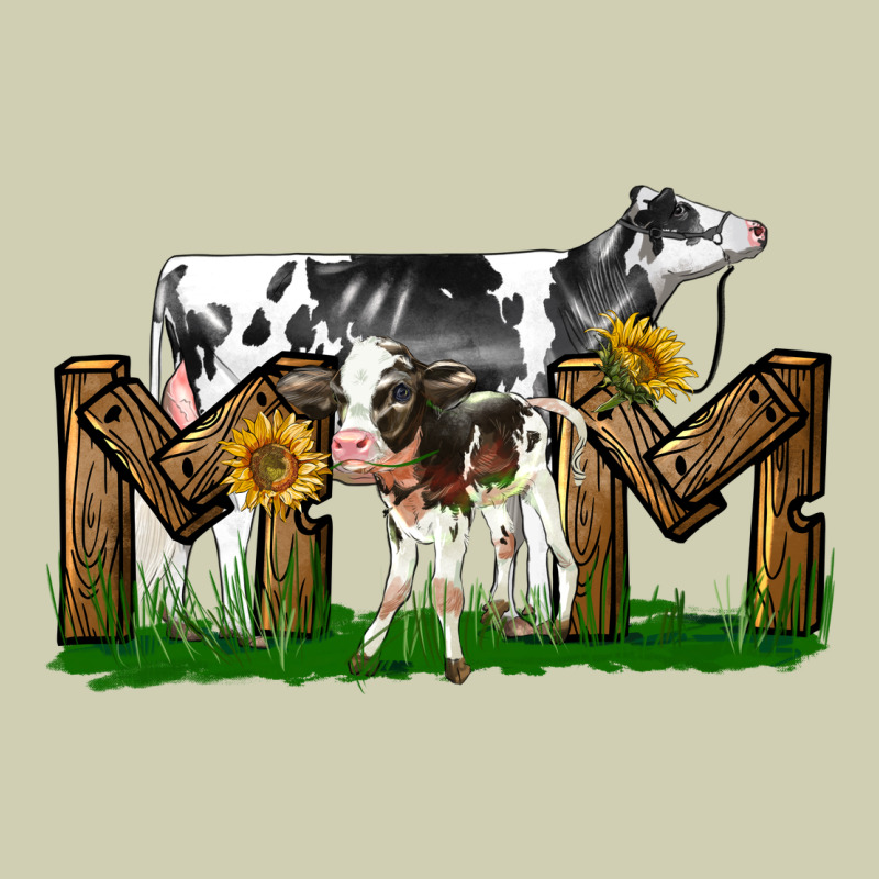 Western Holstein Cow And Baby Cow Mom Heavy Core Tee by LillyAllenDesigns | Teevron