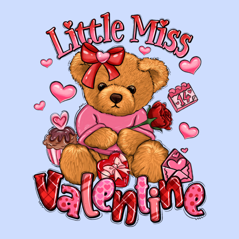 Little Miss Valentine Teddy Bear Urban Heavy Tee by LillyAllenDesigns | Teevron