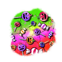 halloween candy  patches | Teevron