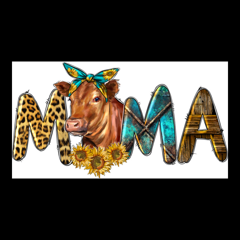 Western Cow Red Angus Mama Heavy Core Tee by LillyAllenDesigns | Teevron