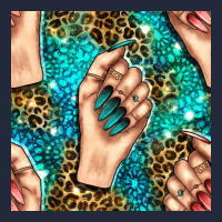 Nail Art With Leopard And Turquoise  Gemstone Seamless Pattern Bbs Premium Sweatshirt | Teevron