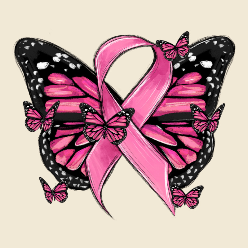 Breast Cancer Ribbon  Butterfly Premium Tee by MaliasSmallBusiness | Teevron