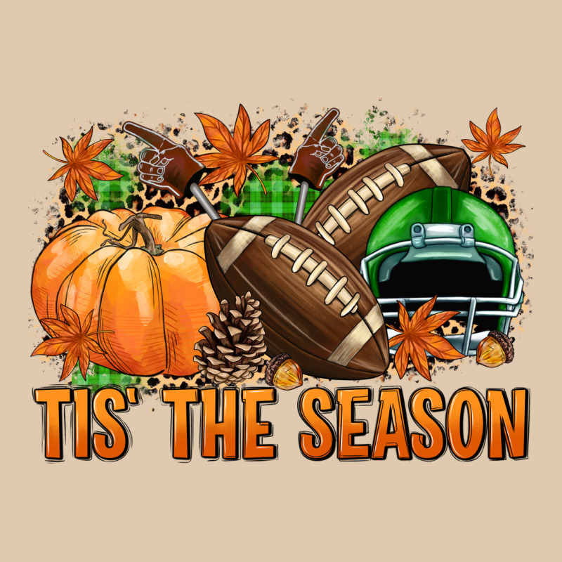 Tis' The Season Football Green Helmet Heavyweight Sweatshirt by NancyCooperArtShop | Teevron