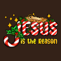Jesus Is The Reason With Christmas Candy Ado Heavy Core Tee | Teevron