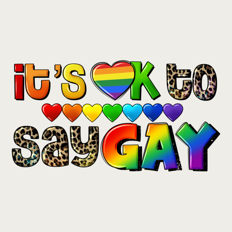 It's Okay To Say Gay Pride Zipper Hoodie by CowGirlArtShop | Teevron