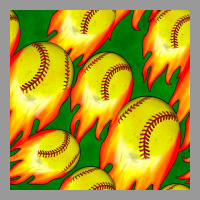 Softball Fire Ball Seamless Pattern Vintage Hoodie | Teevron