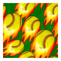 softball fire ball seamless pattern | Teevron