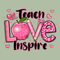 Teach Love Inspire Teacher Valentines Day Urban Heavy Tee | Teevron