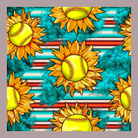 Softball Sunflowers With Serape Seamless Pattern Vintage Hoodie | Teevron