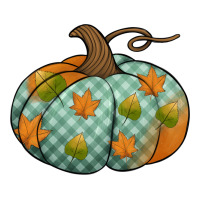 blue plaid autumn pumpkin | Teevron
