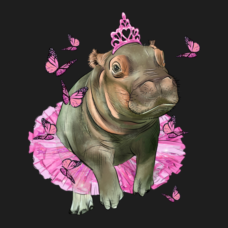Baby Hippo With Tutu Classic Tee by LillyAllenDesigns | Teevron