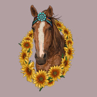 Brown Horse With Gemstone And Sunflowers Vintage Hoodie | Teevron