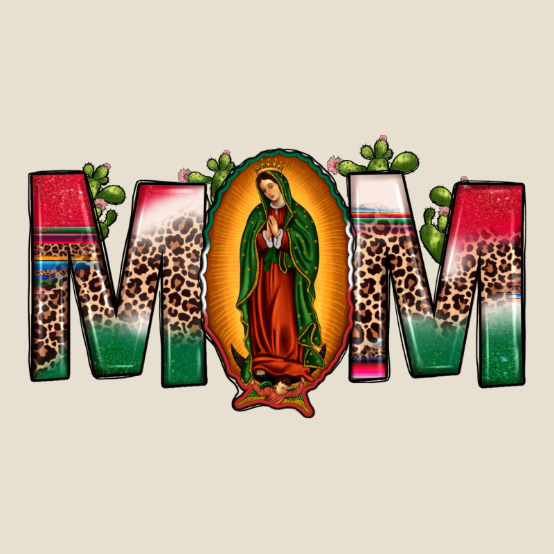 Mexican Flag Our Lady Of Guadalupe Mom Leopard Urban Heavy Tee by JahusDesignShop | Teevron