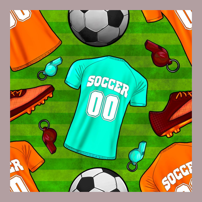 Soccer Ball Uniform And Shoes Seamless Pattern Vintage Hoodie by BundleAndBundleShop | Teevron