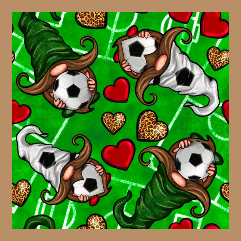 Soccer Gnomes And Hearts Seamless Pattern Vintage Hoodie by BundleAndBundleShop | Teevron
