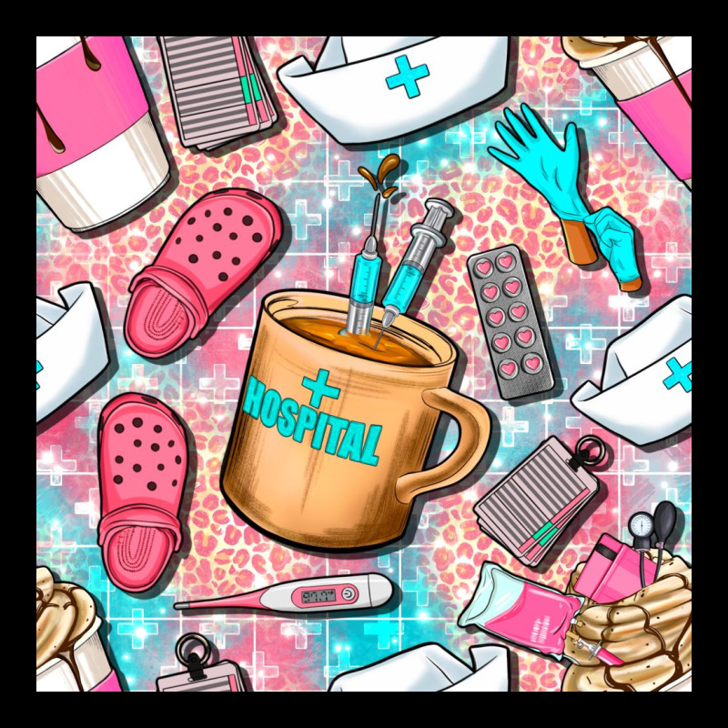 Hospital Nurse Coffee Cups With Leopard Seamless Pattern Bbs Premium Sweatshirt by BundleAndBundleShop | Teevron