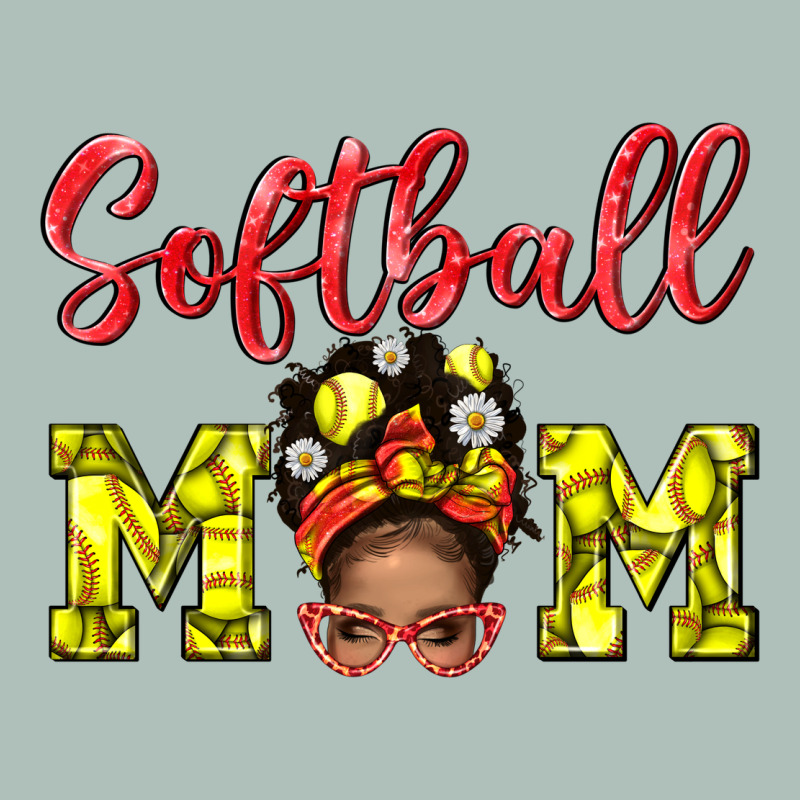 Softball Mom  And Afro Messybun Mom Bbs Heavyweight Hoodie by BundleAndBundleShop | Teevron