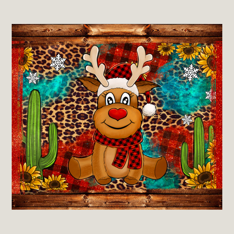 Western Christmas Reindeer Heavy Core Tee by Jasminsmagicworld | Teevron