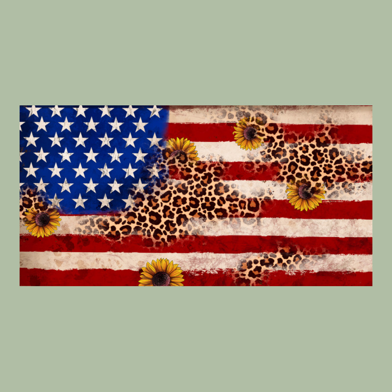 American Flag Leopard Sunflower Urban Heavy Tee by JahusDesignShop | Teevron