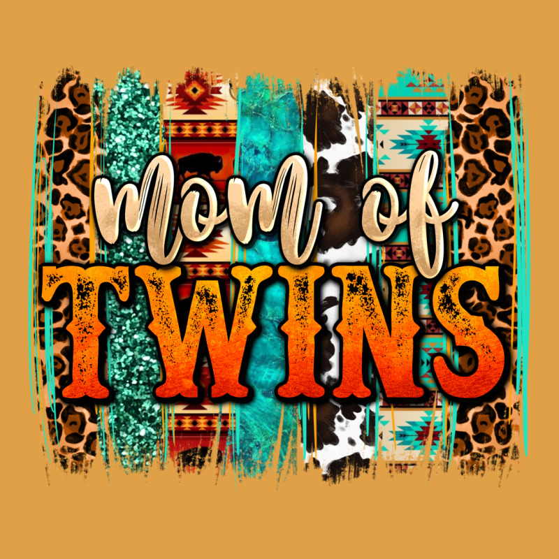 Mom Of Twins Western Brushstroke Premium Hoodie by OliviaCreatesArt | Teevron