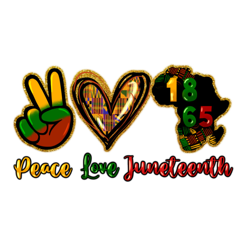 Peace Love Juneteenth Zipper Hoodie by HowdyJamesFarm | Teevron