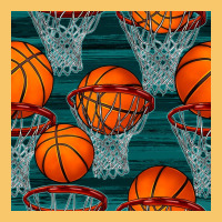 Basketball Hoop Seamless Pattern Vintage Hoodie | Teevron
