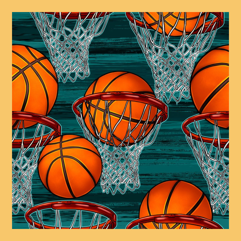 Basketball Hoop Seamless Pattern Vintage Hoodie by BundleAndBundleShop | Teevron