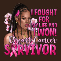 I Fought For My Life And I Won Afro Woman Heavy Core Tee | Teevron