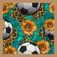 Soccer Balls And Sunflowers With Leopard And Gemstone Seamless Pattern Vintage Hoodie | Teevron