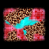 Valentine's Day Leopard Background Premium Tee | Teevron