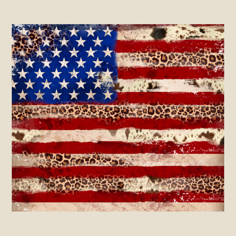 American Flag Leopard Cowhide Urban Heavy Tee by JahusDesignShop | Teevron