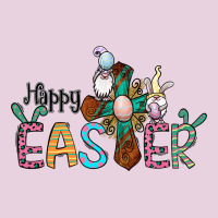 Cross Rabbit Gnomes Happy Easter Ladies Tee | Teevron