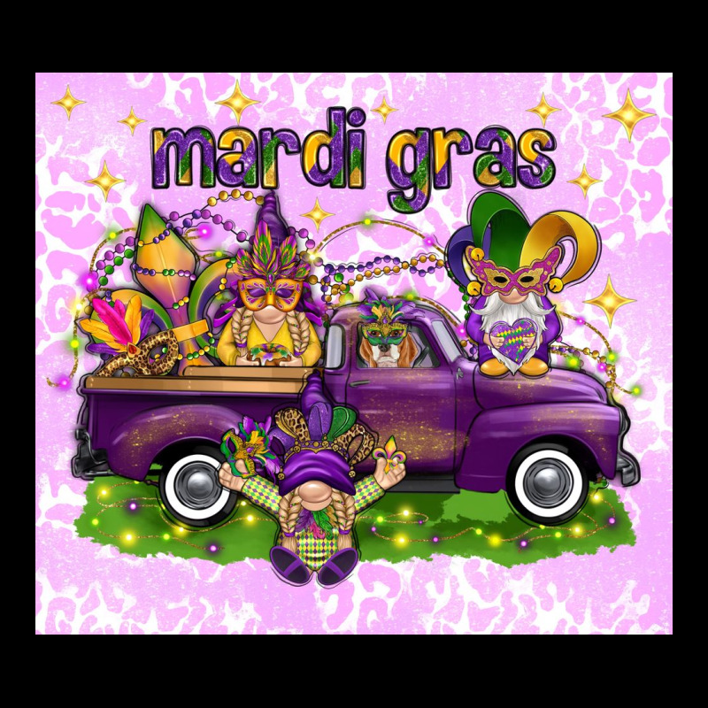 Mardi Gras With Gnomies Tumbler Zipper Hoodie by HowdyJamesFarm | Teevron
