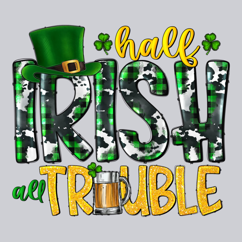 Half Irish All Trouble Urban Hoodie by CowhideDigitalArt | Teevron