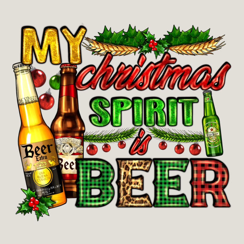 My Christmas Spirit Is Beer With Beer Bottles Heavy Core Tee by AdoDesignShop | Teevron
